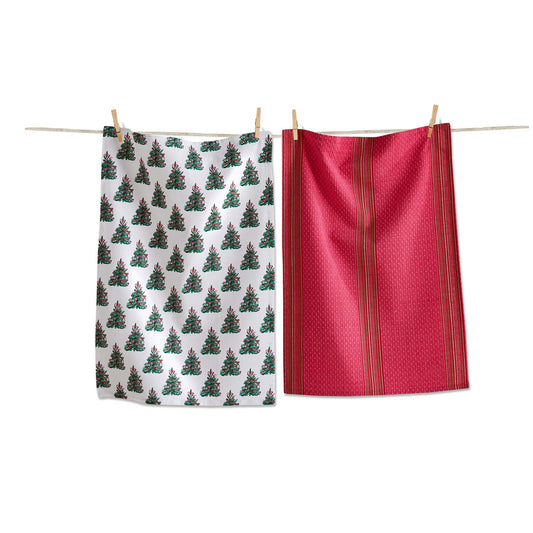 Very Merry Tree Dishtowel Set of 2