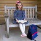 Ditsy Floral Navy & Pink Ruched Dress
