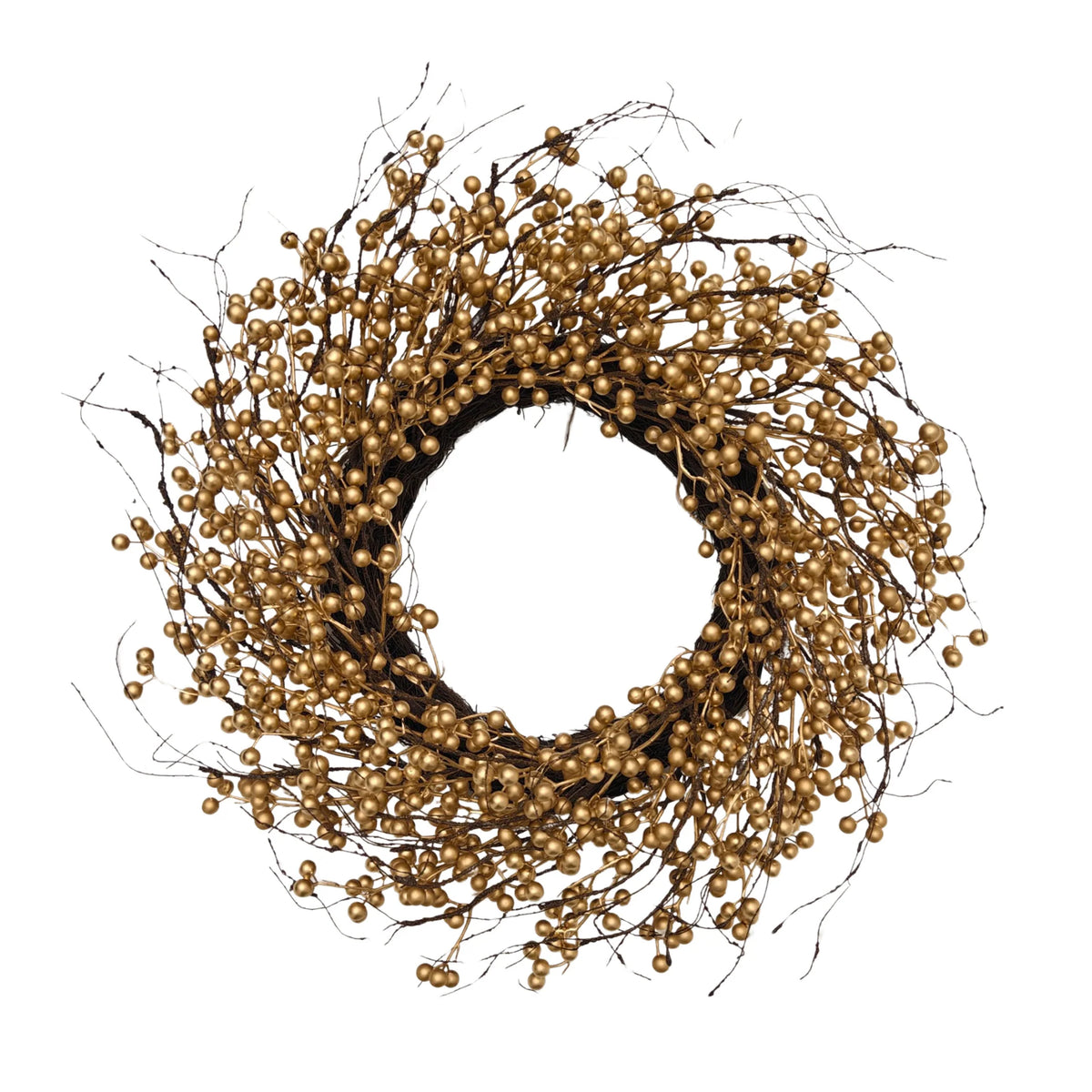 gold berry wreath 