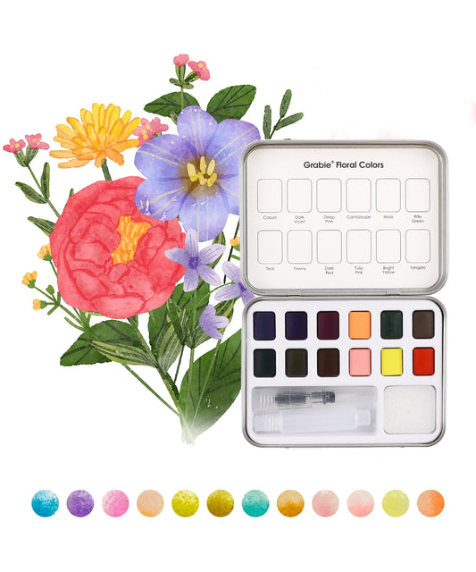 Watercolor Pocket Set Floral Colors