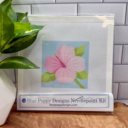 Blue Poppy Needlepoint Kit