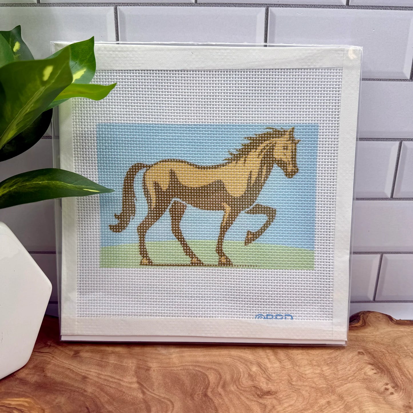 Blue Poppy Needlepoint Kit