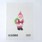 pink santa needlepoint canvas