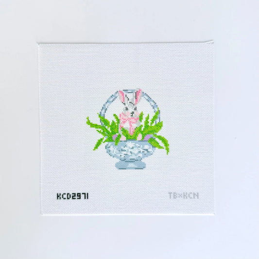 Bunny In Wedgewood Printed Canvas