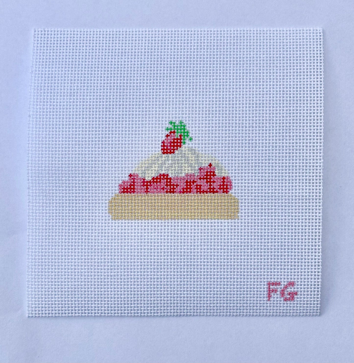 Strawberry shortcake needlepoint canvas