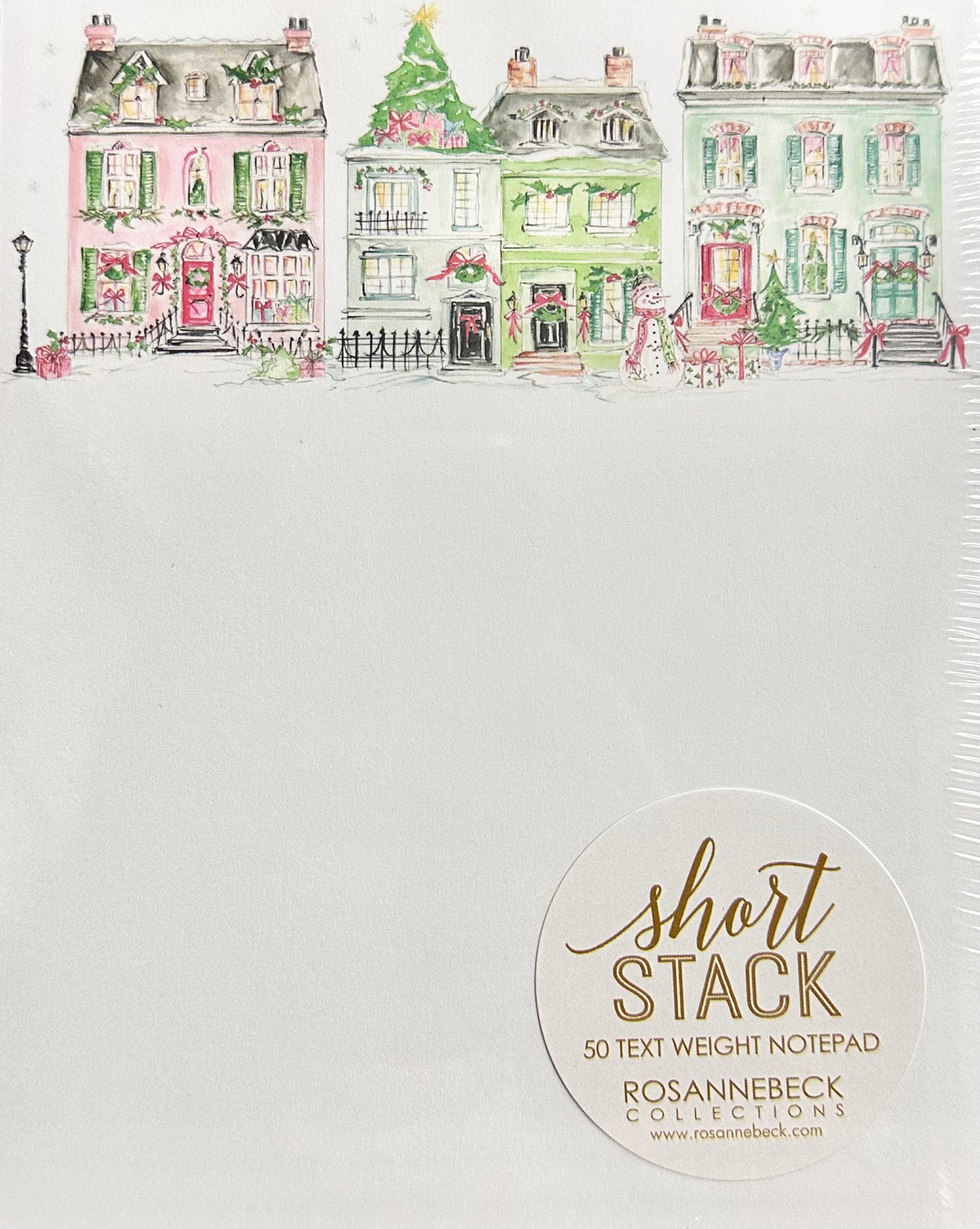Snow Village Short Stack Notepad