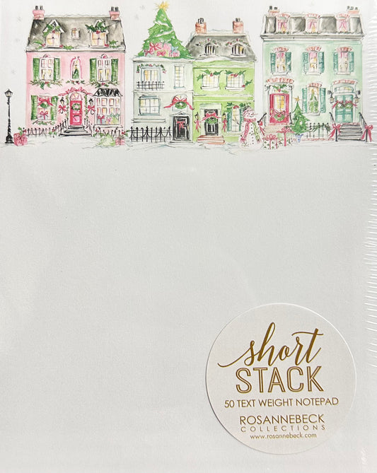 Snow Village Short Stack Notepad