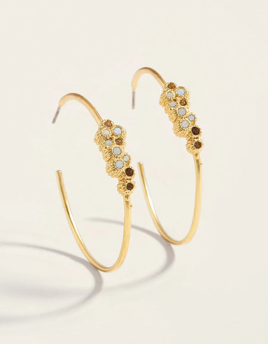 Vesper Hoop Earrings Gold