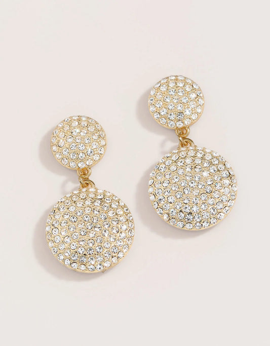 Dazzle Dot Earrings Crystal