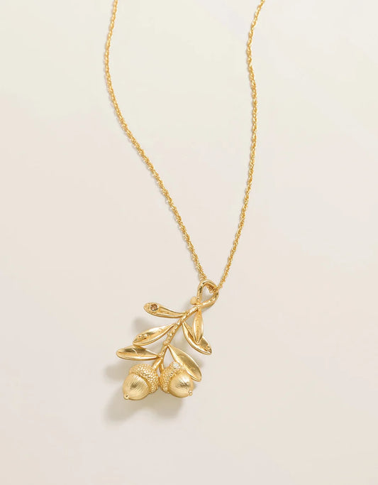 Live Oak Necklace 18" Gold