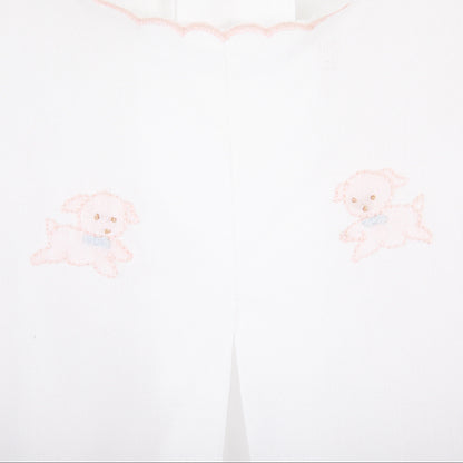 Lenora baby puppy cotton day gown light pink