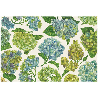 Hester & Cook Blooming Hydrangeas Paper Placemats 