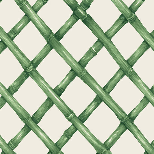 Green Lattice Cocktail Napkins