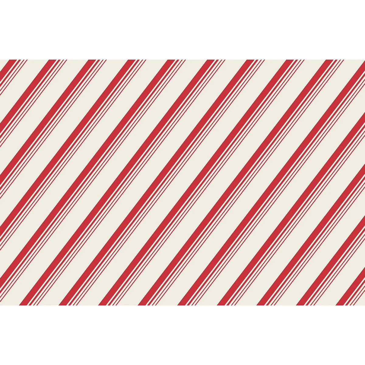 A repeating diagonal stripe pattern with alternating red and off-white bands, shown as a flat graphic on a white background.