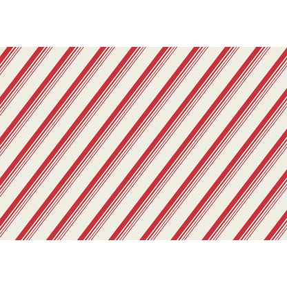 A repeating diagonal stripe pattern with alternating red and off-white bands, shown as a flat graphic on a white background.