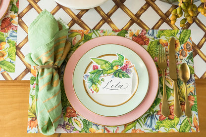 Hester & Cook Bamboo Lattice paper table runner 