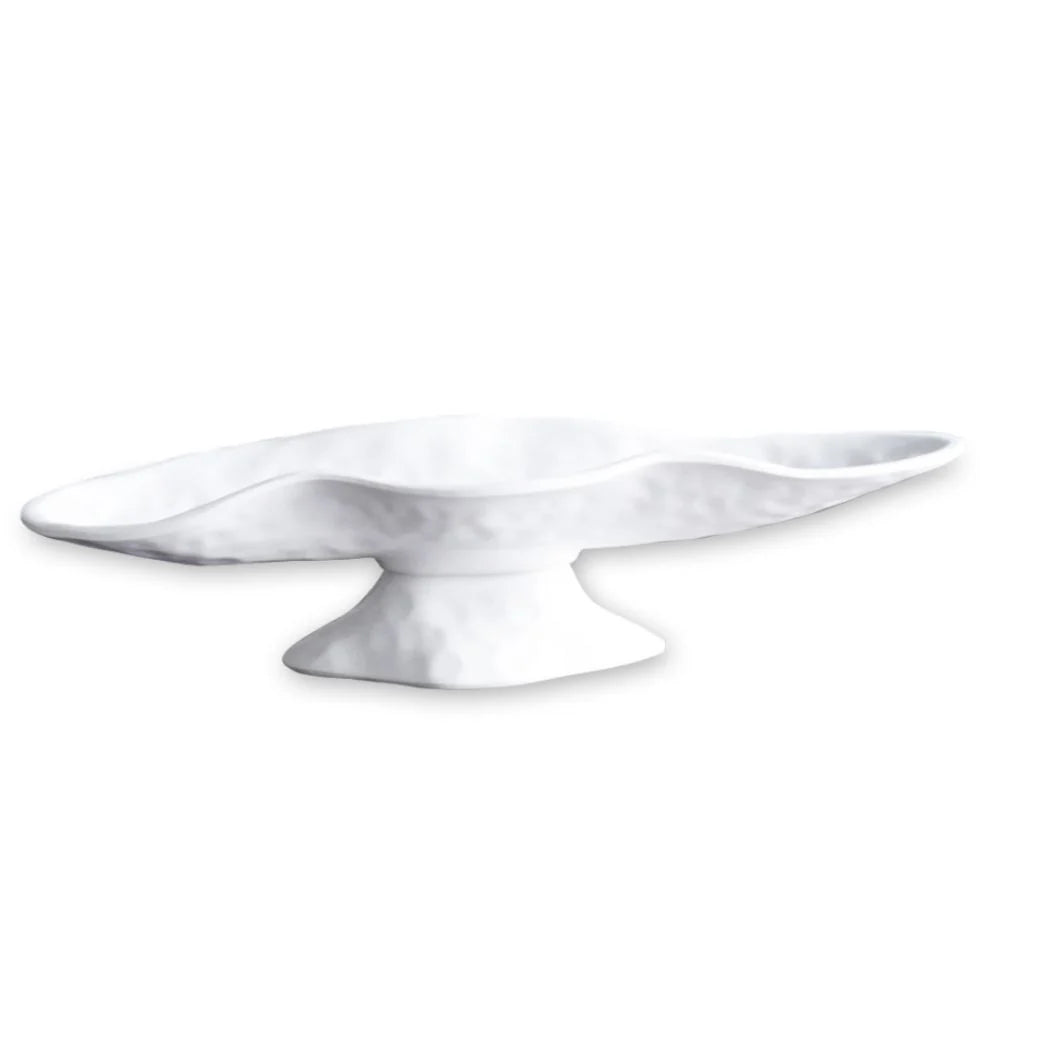 Freeform Small Oval Pedestal Cracker Tray