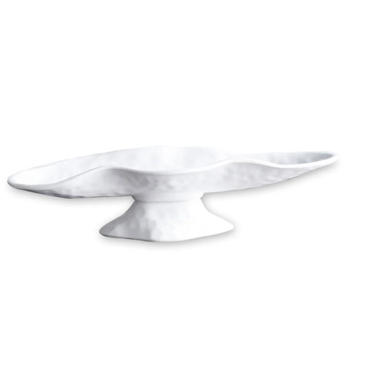 Freeform Small Oval Pedestal Cracker Tray