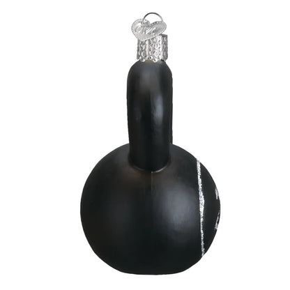Old World Christmas Kettlebell Weight glass ornament 