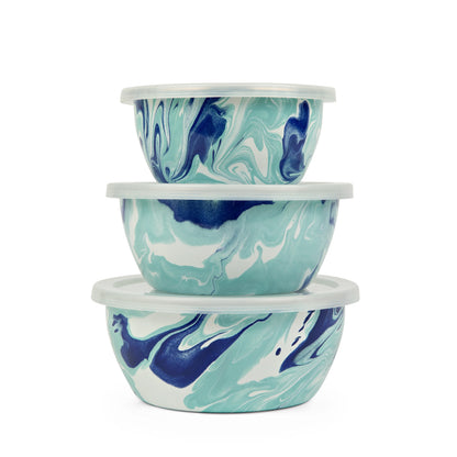 Golden Rabbit Enamelware Nesting Bowls 