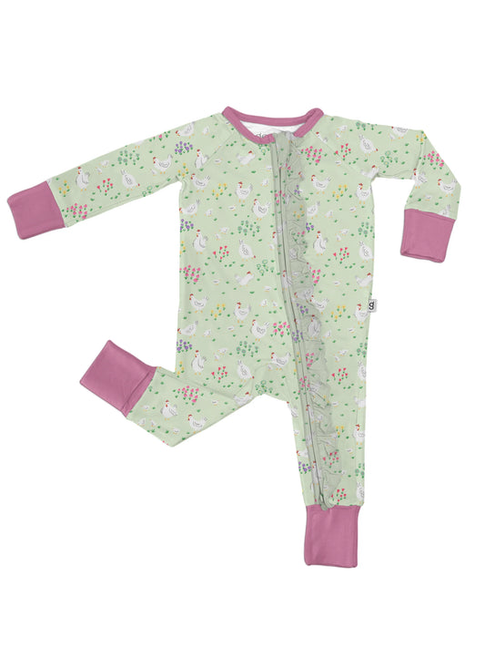 Long Sleeve Zip PJ 0-3 Month