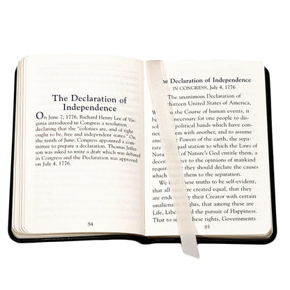 Mini United States Constitution - Red Leather