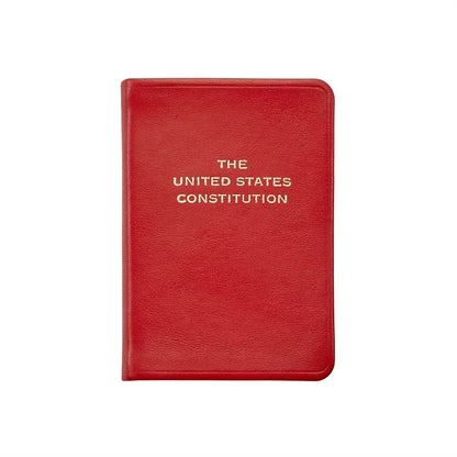 Mini United States Constitution - Red Leather