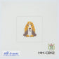 Cross-stitched dog design on fabric with 'tillietomas' branding and pattern number.