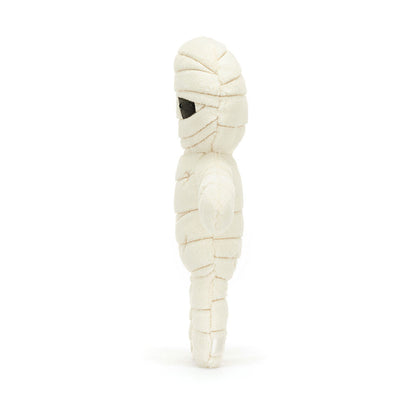 Plush mummy toy on a white background