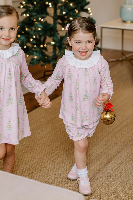 Pink Tinsel Bloomer Set