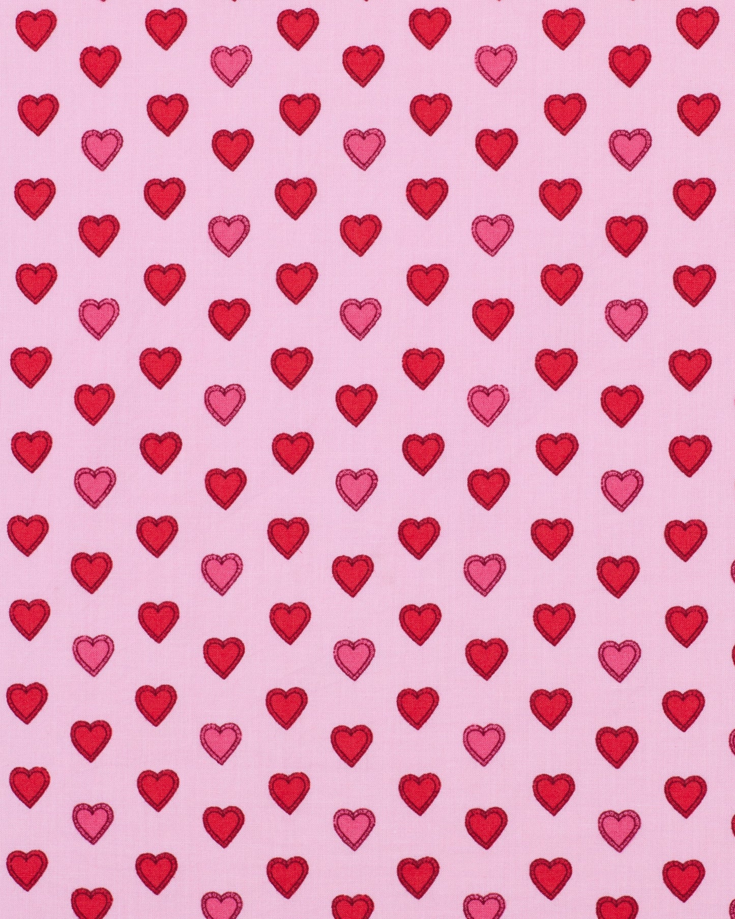 pink background with red and pink hearts