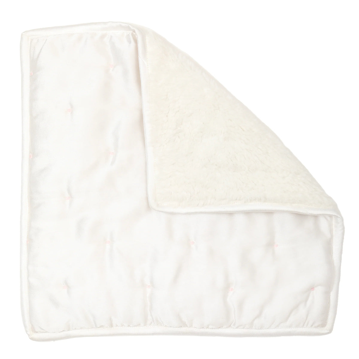 White hooded towel on a white background