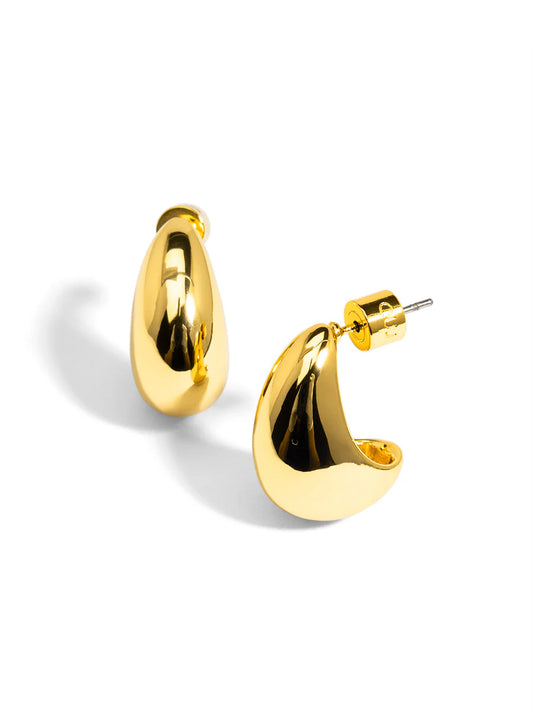 Crescent Shaped Stud Earrings