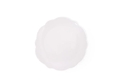 Relish Today's Everyday scalloped 9 inch salad plate cream color melamine