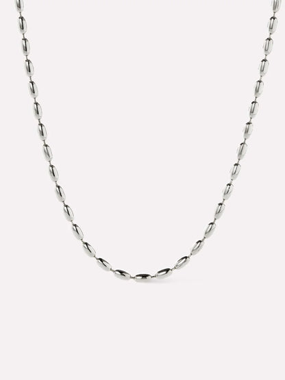 silver ball chain necklace