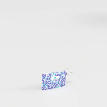 Small pouch with floral pattern on a white background
