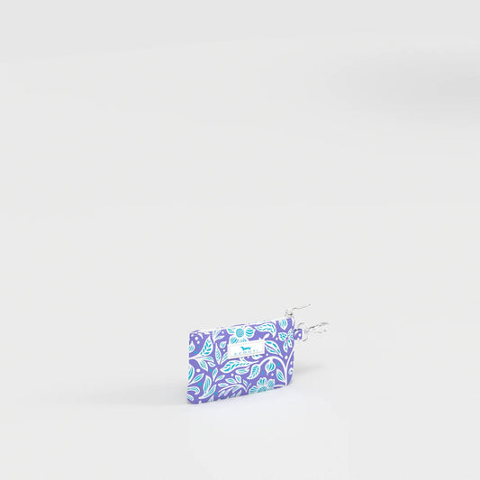 Small pouch with floral pattern on a white background