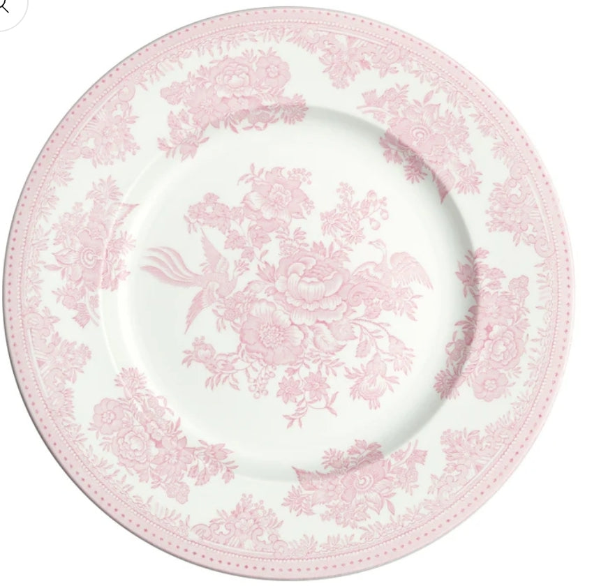 Pink Asiatic Pheasants Large Plate