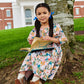 Girls Evelyn Dress- Watercolor Floral
