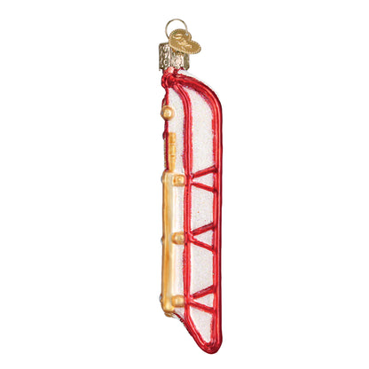Old World Christmas Sled glass ornament 