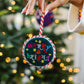 Needlepoint Ornament- Merry & Bright