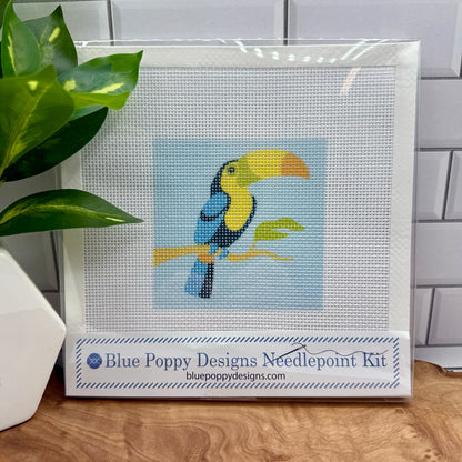 Blue Poppy Needlepoint Kit