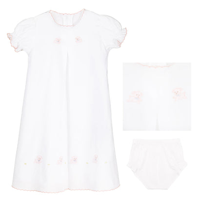Baby Puppy Cotton Day Gown Pink