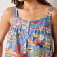 Unleashed Stories in Bookkeeper Blue Cropped Pant Pajama Set
