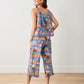 Unleashed Stories in Bookkeeper Blue Cropped Pant Pajama Set