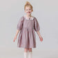 Girls Darcy Dress- Pink Green Stripe