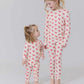 Kids Bamboo PJ Set- Pink Chickens