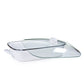 Golden Rabbit White Roasting Pan Lasagna Pan with lid enamelware 