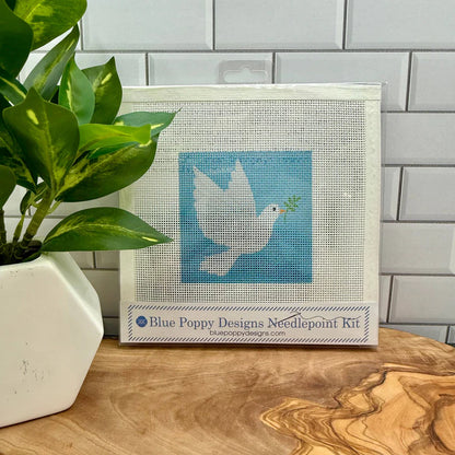 Blue Poppy Needlepoint Kit
