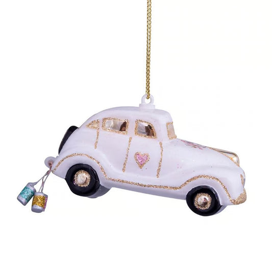 Just Married Wedding Car Ornament